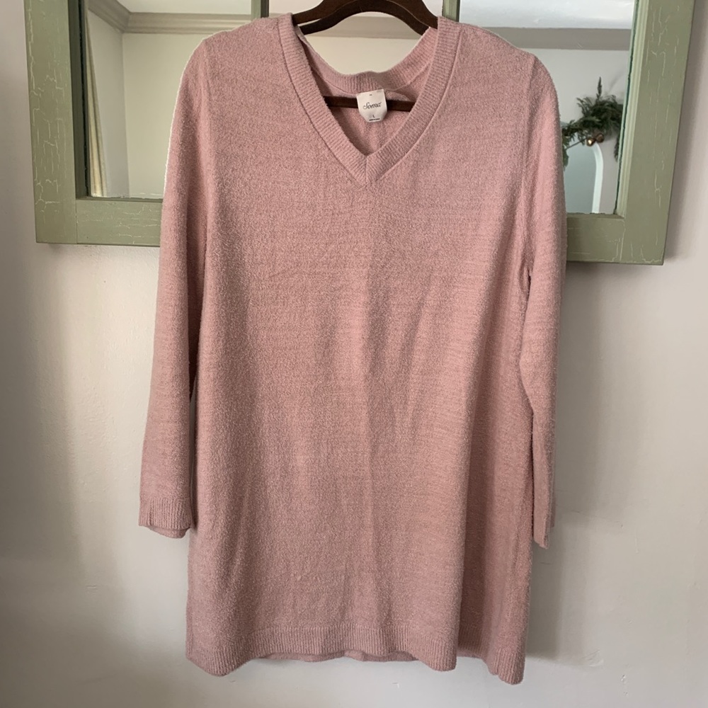Soma Blush Sweater Extra Long Tunic Large